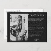 Carte Postale Naval Flyer's Creed (Devant / Derrière)