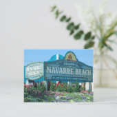 Carte Postale Navarre Beach, Floride, Affiche de bienvenue (Debout devant)