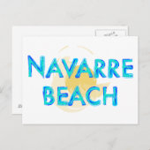 Carte Postale Navarre Beach Floride design artistique (Devant / Derrière)