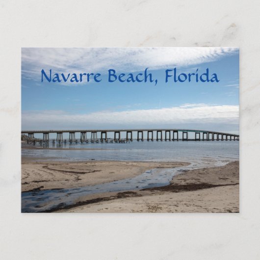 Carte Postale Navarre Beach Floride pont de la chaussée photo (Devant)