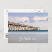 Carte Postale Navarre Plage Pêche Quai Se Bien Bientôt (Devant / Derrière)