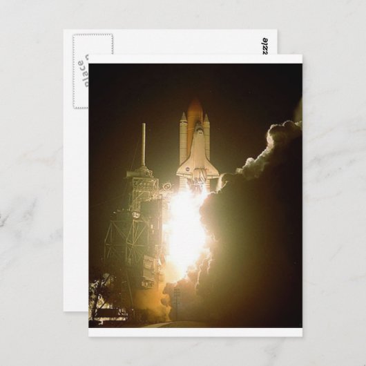 CARTE POSTALE NAVETTE ESPACE ASCENSEUR (Devant / Derrière)