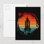 CARTE POSTALE NAVETTE ESPACE VINTAGE (Devant / Derrière)