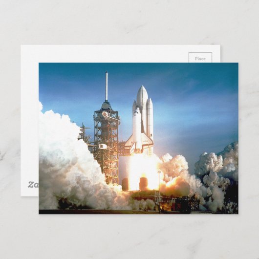 Carte Postale Navette spatiale Columbia (Devant / Derrière)
