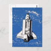 Carte Postale Navette spatiale de la NASA Découverte Orbite terr (Devant / Derrière)