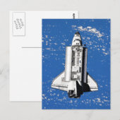 Carte Postale Navette spatiale Discovery de la NASA en orbite te (Devant / Derrière)