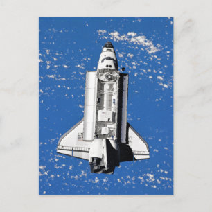Carte Postale Navette spatiale Discovery de la NASA en orbite te