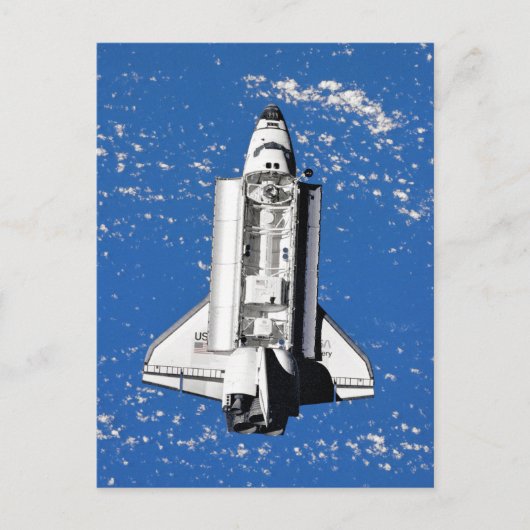 Carte Postale Navette spatiale Discovery de la NASA en orbite te (Devant)