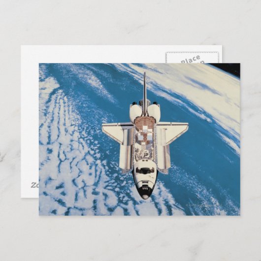 Carte Postale Navette spatiale en Orbit (Devant / Derrière)