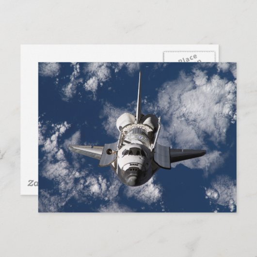 Carte Postale Navette spatiale en orbite (Devant / Derrière)