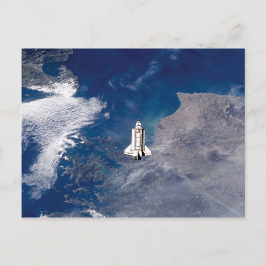 Carte Postale Navette spatiale Endeavour STS-113 en orbite terre (Devant)