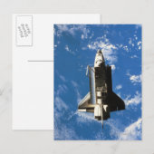 Carte Postale Navette spatiale Orbite Terre 2 (Devant / Derrière)