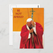 CARTE POSTALE N'AVEZ PAS PEUR ST JOHN PAUL II (Devant / Derrière)