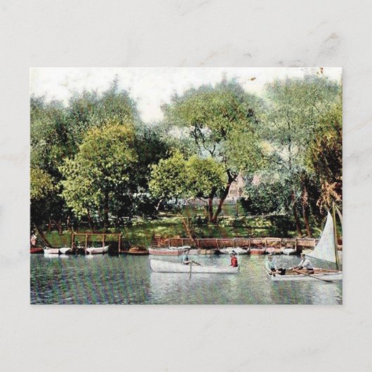 Carte Postale Navigation sur la rivière russe (Devant)