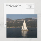 Carte Postale Navigation sur le lac de Côme (Devant / Derrière)
