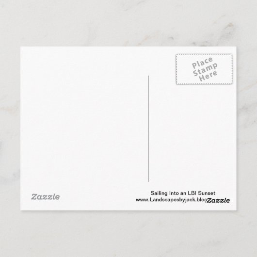 Carte Postale Naviguer Dans Un Couloir LBI (Dos)