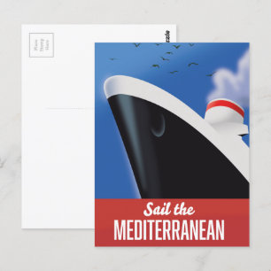 Carte Postale Naviguer en Méditerranée
