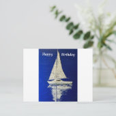 Carte Postale Naviguer Joyeux Anniversaire (Debout devant)