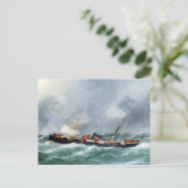 Carte Postale Navire à vapeur Finsbury 1881 (Debout devant)