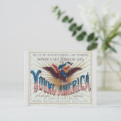 Carte Postale Navire à voile Clipper Young America (Debout devant)