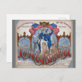 Carte Postale Navire à voile Clipper Young America (Devant / Derrière)