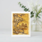 Carte Postale Navire au trésor (Debout devant)