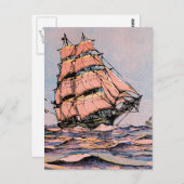 Carte Postale Navire Clipper Ann McKim (Devant / Derrière)