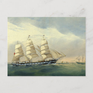Carte Postale Navire Clipper The Helen Pembroke 1870