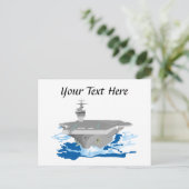 Carte Postale Navire de combat Super Carrier Navy (Debout devant)