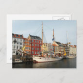 Carte Postale Navire de Copenhague (Devant / Derrière)
