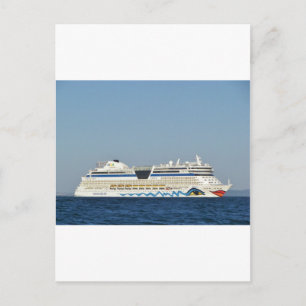 Carte Postale Navire de croisière coloré