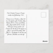 Carte Postale Navire de guerre de Göteborg 1861 (Dos)