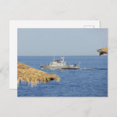 Carte Postale Navire de patrouille côtière égyptienne (Devant / Derrière)