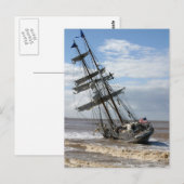 Carte Postale Navire échoué (Devant / Derrière)
