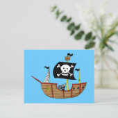 Carte Postale Navire pirate (Debout devant)