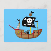 Carte Postale Navire pirate (Devant)