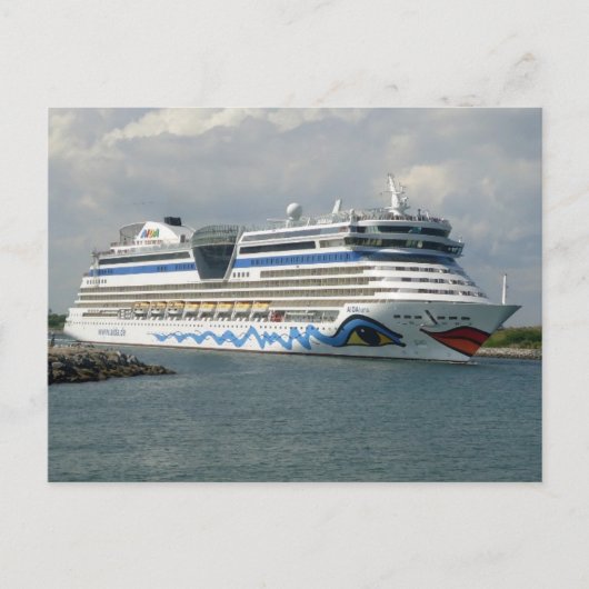 Carte Postale Navire souriant dans la Manche (Devant)