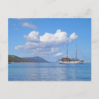 Carte Postale Navire sur la côte de Hvar, Croatie