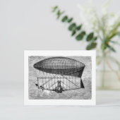 Carte Postale Navire victorien Dirigible Blimp (Debout devant)