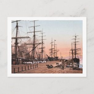 Carte Postale Navires aux quais de San Francisco vers 1900