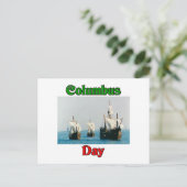 Carte Postale Navires Columbus Day (Debout devant)