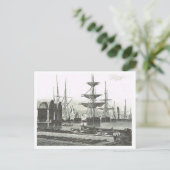 Carte Postale Navires dans le port (Debout devant)