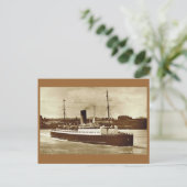 Carte Postale Navires historiques vintages, "SS Canterbury" (Debout devant)