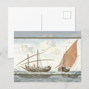 Carte Postale Navires sur la mer d'Istanbul par Johan Teyler