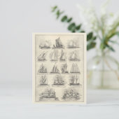 Carte Postale Navires vintages (Debout devant)