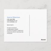 Carte Postale Navy blue Juste vendu annonce immobilière modèle P (Dos)