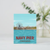 Carte Postale Navy Pier : divertissement sur le front de lac de  (Debout devant)