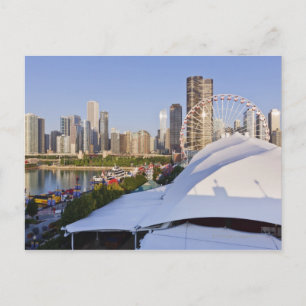 Carte Postale Navy Pier et Downtown Chicago
