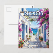 Carte Postale Naxos, Cyclades, Grèce Grèce (Devant / Derrière)