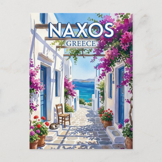 Carte Postale Naxos, Cyclades, Grèce Grèce (Devant)